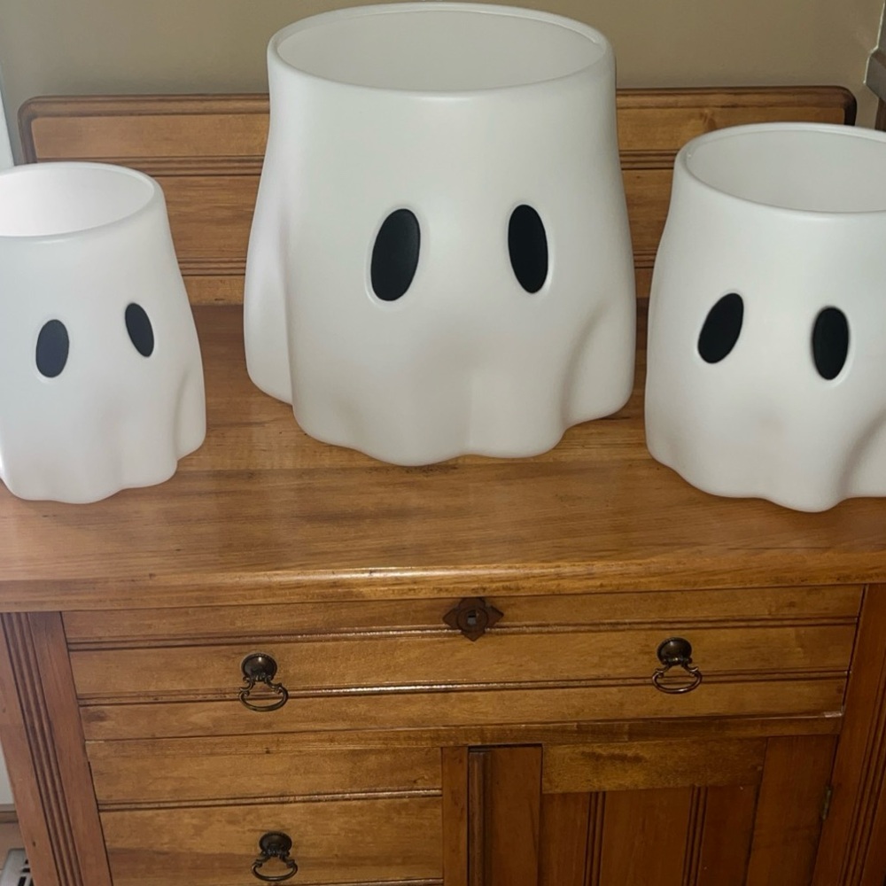 3pc Ghost Bucket Planter Set - Dollar General Fall 2025 NEW